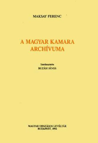 Maksay Ferenc - A magyar kamara archvuma