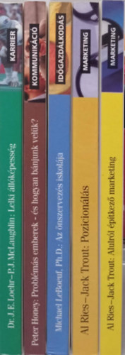 5 DB (BAGOLYVR KNYVKIAD) KNYV: LOENR-MCLAUGHLIN: LELKI LLKPESSG+HONEY:PROBLMS EMBEREK-S HOGYAN BNJUNK VELK?+LEBOOEUF:AZ N SZERVEZS ISKOLJA+RIES-TROUT: POZCIONLS+ ALULRL PTKEZ MARKETING