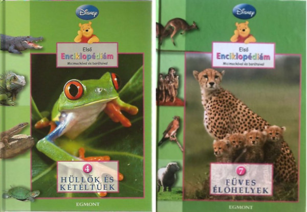 Els enciklopdim Micimackval s bartaival -Fves lhelyek (7.)+Hllk s ktltek(4.) - 2 db Disney knyv