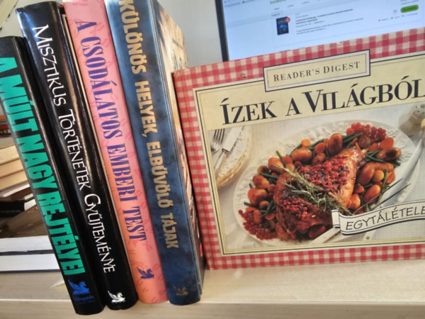 5db album, KNYVMENT AJNLAT: zek a vilgbl+ Klns helyek, elbvl tjak+ A csodlatos emberi test+ Misztikus trtnetek gyjtemnye+ A mlt nagy rejtlyei