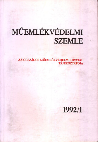 F. Mentnyi Klra - Memlkvdelmi szemle 1992/1