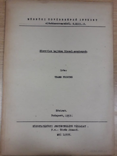 K�zvetlen hajt�su diesel-mozdonyok