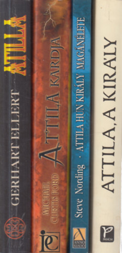 4 db. Attila: Attila, a kir�ly + Attila hun kir�ly mag�n�lete + Attila kardja + Attila