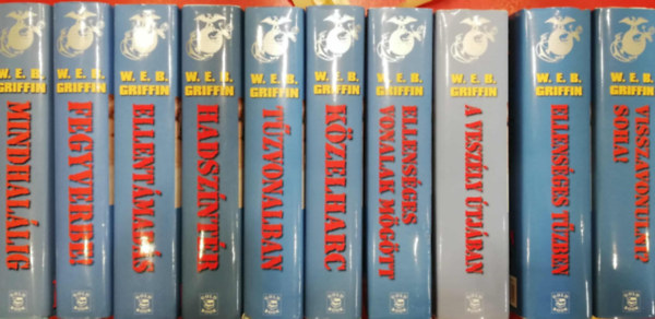 A tengerszgyalogosok 1-10. (Mindhallig, Fegyverbe!, Ellentmads, Hadszntr, Tzvonalban, Kzelharc, Ellensges vonalak mgtt, A veszly tjban, Ellensges tzben, Visszavonulni? Soha!)