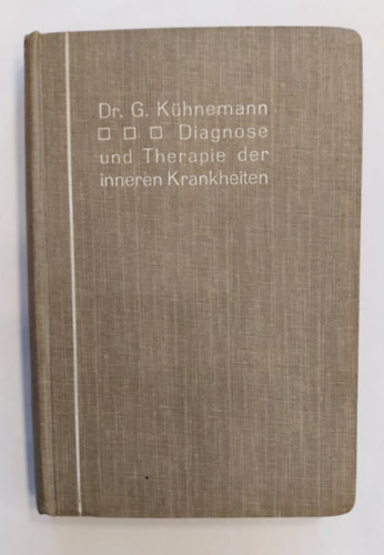 Lehrbuch der speziellen Therapie innerer Krankheiten - 1911 - (Belgygyszati betegsgek specilis terpijnak tanknyve)