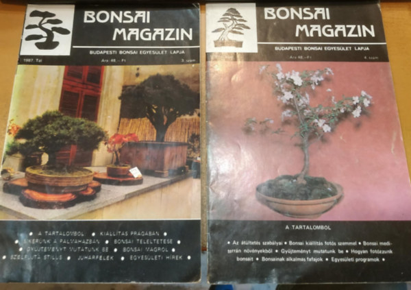 2 db Bonsai Magazin (Budapesti Bonsai Egyeslet Lapja)(szrvnyszmok)