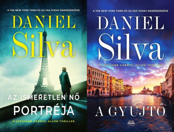 2 db Daniel Silva krimi a Gabriel Allon sorozatbl: A gyjt + Az ismeretlen n portrja