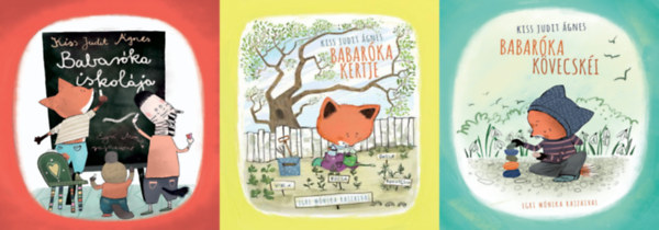 3 db Babarka meseknyv: Babarka kertje + Babarka kvecski + Babarka iskolja (A Babarka sorozat 2., 7. s 10. rsze)