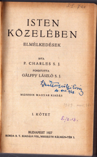 Isten kzelben I-II. egyben (1927)