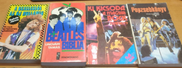 A Beatlestl az j hullmig + Beatles biblia + Ki kicsoda a magyar rock zenben? + Popzsebknyv (4 ktet)