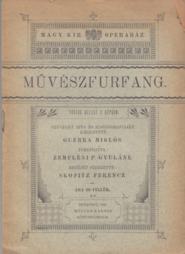 Mvszfurfang - Trfs ballet 2 kpben (Magyar Kirlyi Operahz)