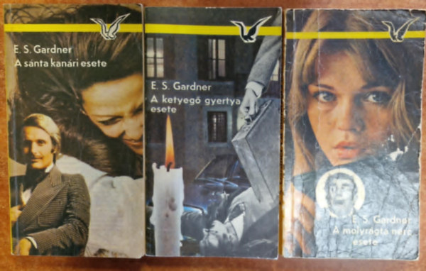 3db E. S. Gardner krimi: A snta kanri esete;  A ketyeg gyertya esete,A molyrgta nerc esete