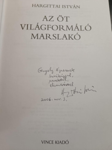 Az t vilgforml marslak