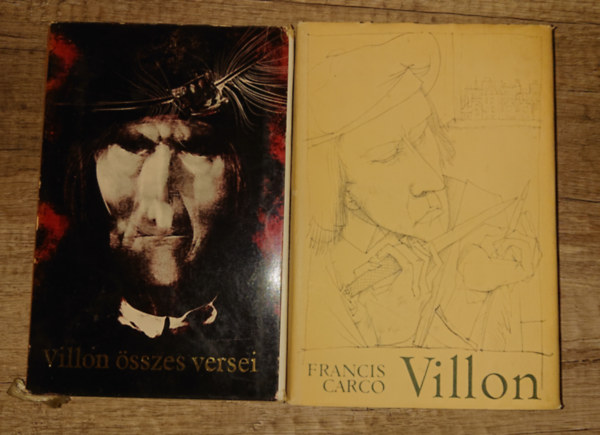 2 k�nyv: Villon �sszes verse  (Sz�sz Endre sz�nes illuszztr�ci�ival) + Villon