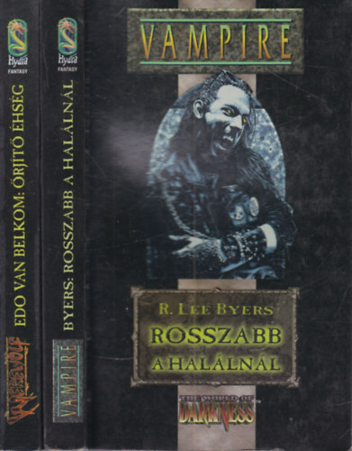 2 db fantasy k�tet (Rosszabb a hal�ln�l + �rj�t� �hs�g)