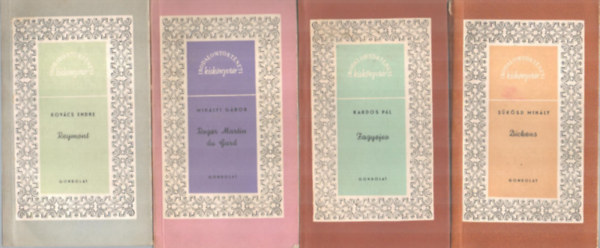 4 db Irodalomt�rt�neti kisk�nyvt�r ( Dickens, Fagyejev, Roger Martin du Gard, Reymont )