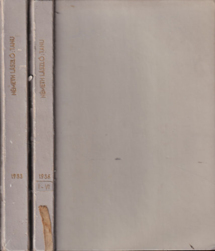 Tanu (kritikai folyirat)- 1933/V, VI, VII., 1934/VII-X, 1935/I, III-IV, V-VI. szmok 2 ktetbe ktve (nem reprint!)