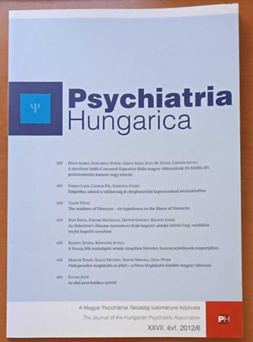 Psychiatria Hungarica XXVII. �vf. 2012/6