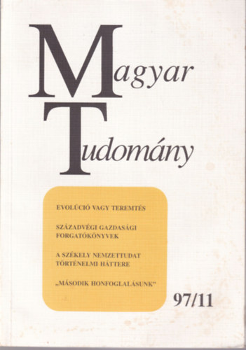 2 db Magyar Tudomny ( 97/11 s 97/12. szmok )