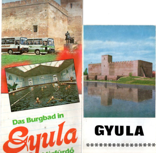 2 db Gyula v�ros  helyt�rt�neti f�zete : Gyula V�rf�rd�, Gyula