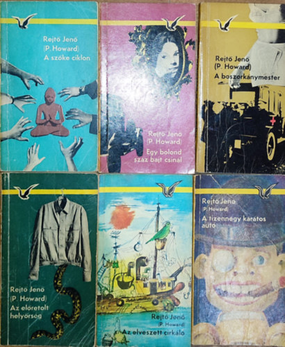 6db Rejt Jen regny - A szke ciklon, Az elretolt helyrsg, A boszorknymester, Az elveszett cirkl, A tizenngy kartos aut, Egy bolond szzat csinl