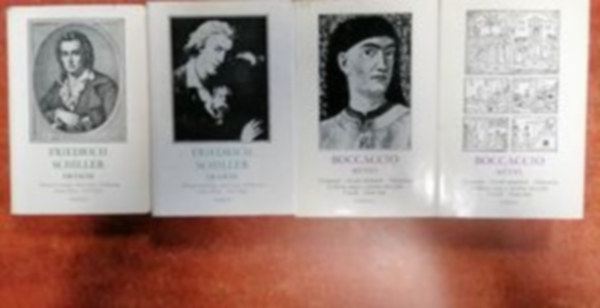 Giovanni Boccaccio Friedrich Schiller - 2 db Eurpa knyv:Drmk (Schiller) I-II.+Boccaccio mvei I-II.