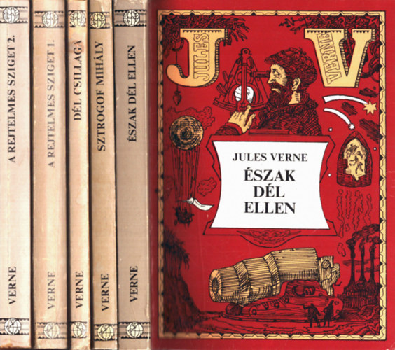 4 m (5 ktetben) Jules Verne: szak dl ellen+ Sztrogof Mihly+ Dl csillag+ A rejtelmes sziget I-II.