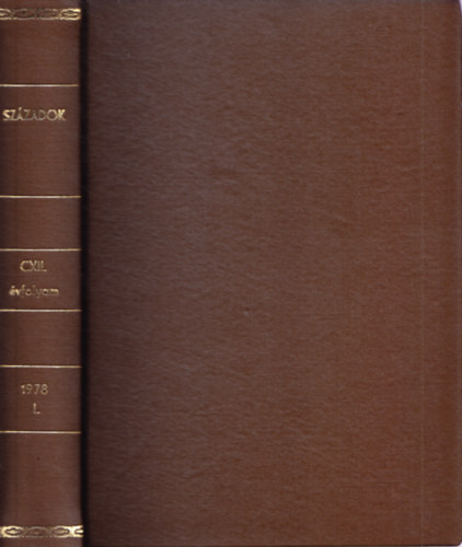 Századok CXII. évfolyam, 1978 I.