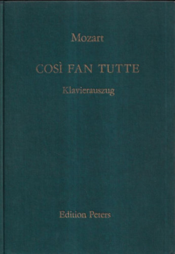 Cos Fan Tutte (Klavierauszug)