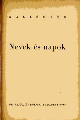 Nevek s napok