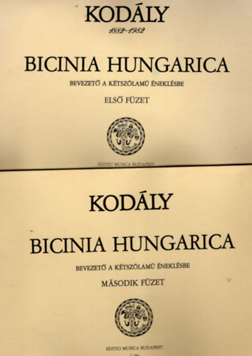Bicinia Hungarica - Bevezet a ktszlam neklsbe I-II. fzet