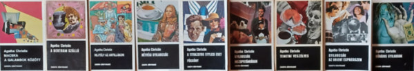Agatha Christie knyvei 9 db m egyben: Htvgi gyilkossg + A titokzatos stylesi eset - Fggny + Gyilkossg Mezopotmiban+ Temetni veszlyes + Rejtly az Antillkon + A Bertram Szll + Gyilkossg az Orient expresszen + Bbjos g