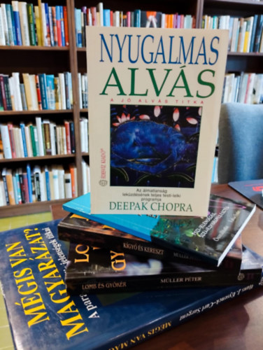 Farkas Endre, Mller Pter, Eysenck, Hans J.-Sargent, Carl Deepak Chopra - Ezotria knyvcsomag 5 darabos KNYVMENT AJNLAT: Nyugalmas alvs, Az rtelemig s tovbb...(Pszi-jelensgek s szemlyisgformls), Kgy s kereszt, Lomb s gykr, Mgis van magyarzat?- A paranormlis jelensgek titkai