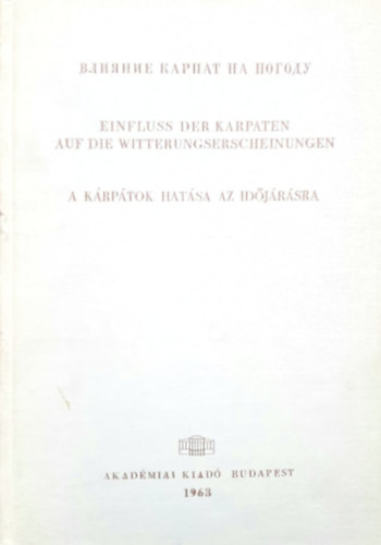 Szerk. Dr. Kakas Jzsef - A krptok hatsa az idjrsra