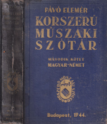 Korszer mszaki sztr II. Magyar-nmet rsz