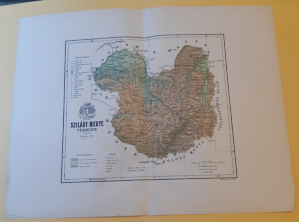 Szil�gy Megye t�rk�pe