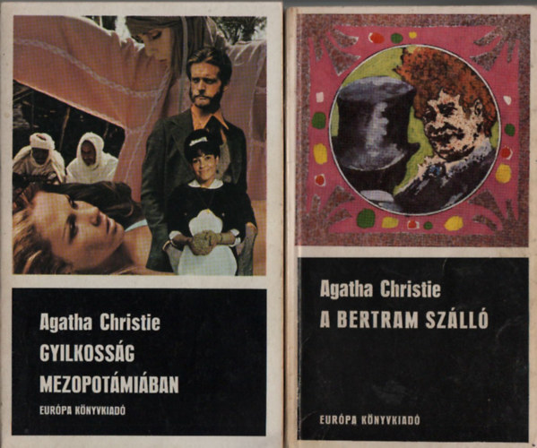 2 db Agatha Christie k�nyv: (Gyilkoss�g Mezopot�mi�ban + A Bertram Sz�ll�)