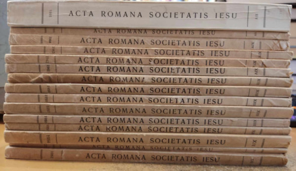 15 db Acta Romana Societatis Iesu - Ad usum Nostrorum Tantum (A Jzus rmai trsasgnak folyirata - csak a mi hasznlatunkra (Ktetszmok a termklapon)