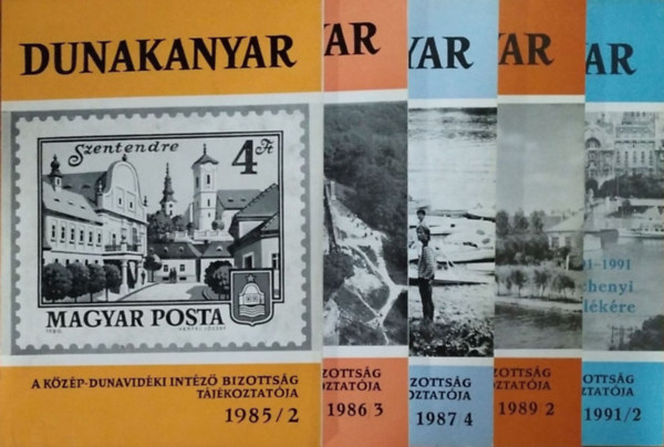 Csnyi Lrnd  (fel. szerk.) - Dunakanyar - 1985/2., 1986/3., 1987/4., 1989/2., 1991/2. (5 lapszm)