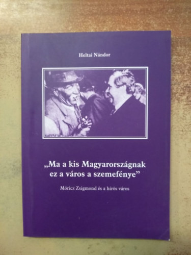 'Ma a kis Magyarorszgnak ez a vros a szemefnye'