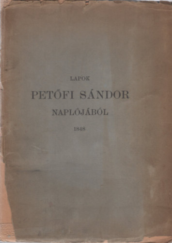 Lapok Pet�fi S�ndor napl�j�b�l
