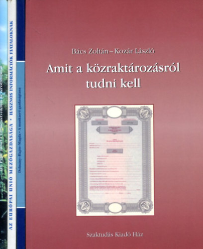 4 db Szaktud�s - Dinasztia k�tet