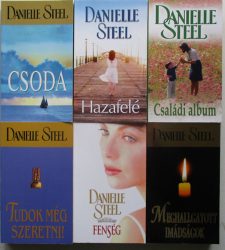 6 db Danielle Steel (Hazafel, Cosda, Csaldi album, Tudok mg szeretni, Fensg, Meghallgatott imdsgok)