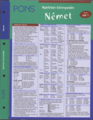 PONS - Nyelvtan knnyedn - Nmet