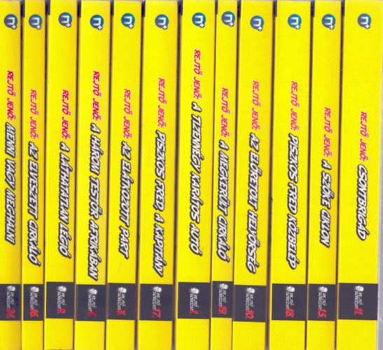 12 db Rejt� Jen� k�tet a Ponyva kir�lyai sorozatb�l (Rejt� sorozat 1., 3., 4., 9., 10., 11., 15., 16., 17., 18., 19., 24. k�tetek)