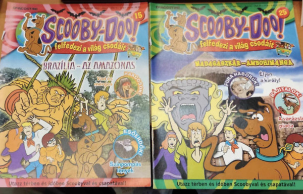 DeAgostini - 2 db Scooby-Doo! 15: Brazlia- az Amazonas + 25: Madagaszkr - Ambohimanga