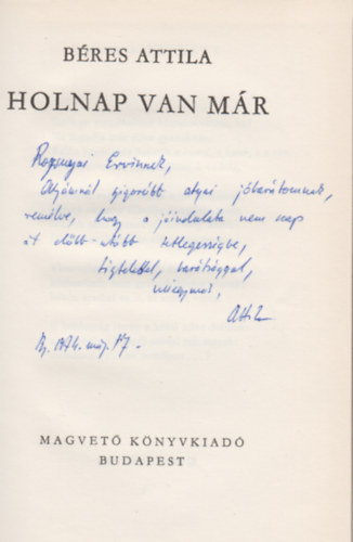 Holnap van m�r