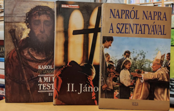 3 db II. Jnos Pl ppa: Naprl napra a szentatyval + A mi urunk testvre + II. Jnos Pl (Isten atltja)