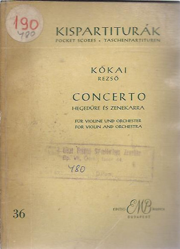 Concerto heged�re �s zenekarra