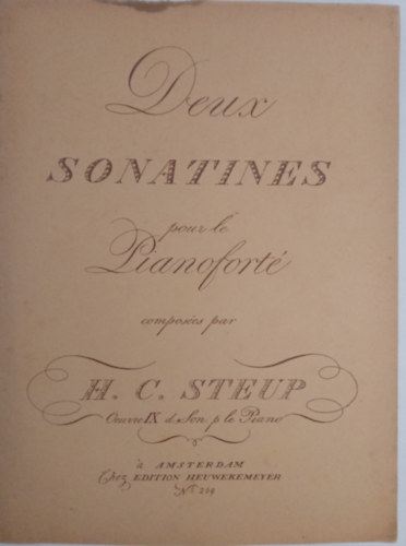 Deux Sonatines peur le Pianoforte opus 9
